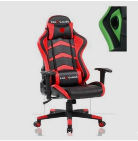 Cadeira PC Gamer Racer Profissional - Preto / Verde. A Melhor Cadeira PC Gamer. Qualidade Excepcional! M33Racer Preto/Verde