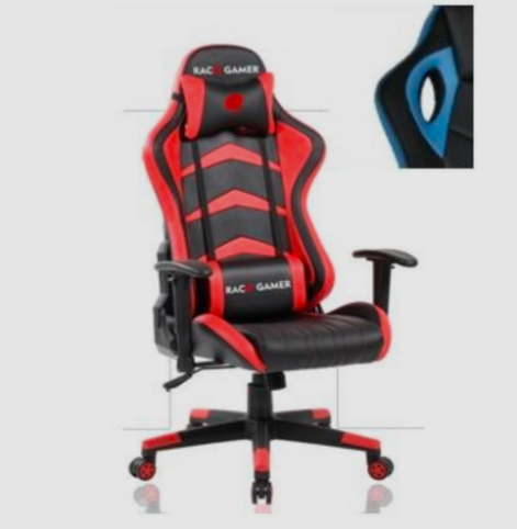 Cadeira PC Gamer Racer Profissional - Preto / Azul. A Melhor Cadeira PC Gamer. Qualidade Excepcional! M33Racer Preto/Azul