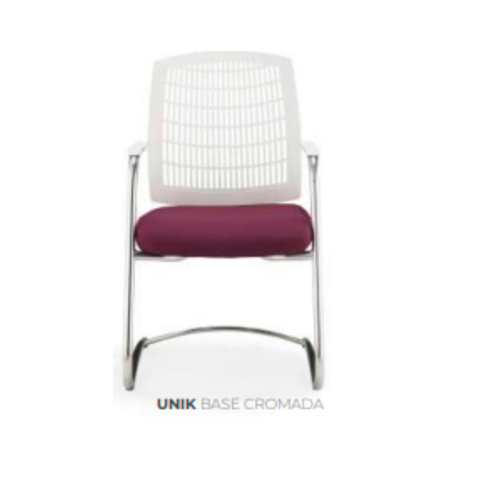 Cadeira Unik Light Aproximação Com Base Cromada