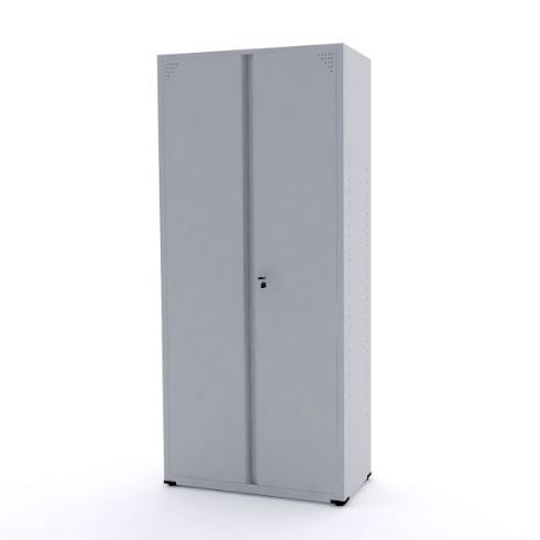 Armário De Aço Pandin 2 Portas Cinza - 800 X 400 X 1927 Mm